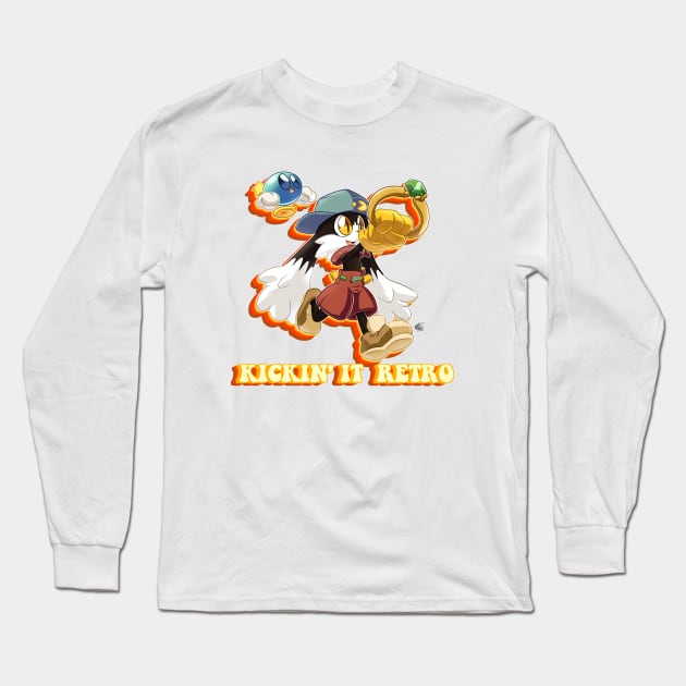 Kickin' it Retro Klonoa Long Sleeve T-Shirt by corythec